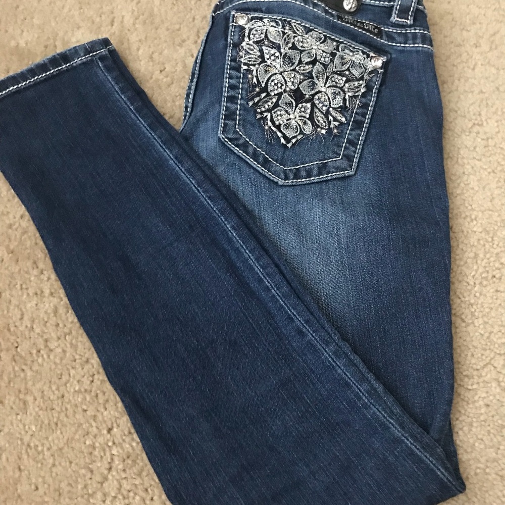 Miss Me Cuffed Skinny Jeans